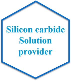 Symbol mit Silicium Carbid Solution provider Schriftzug