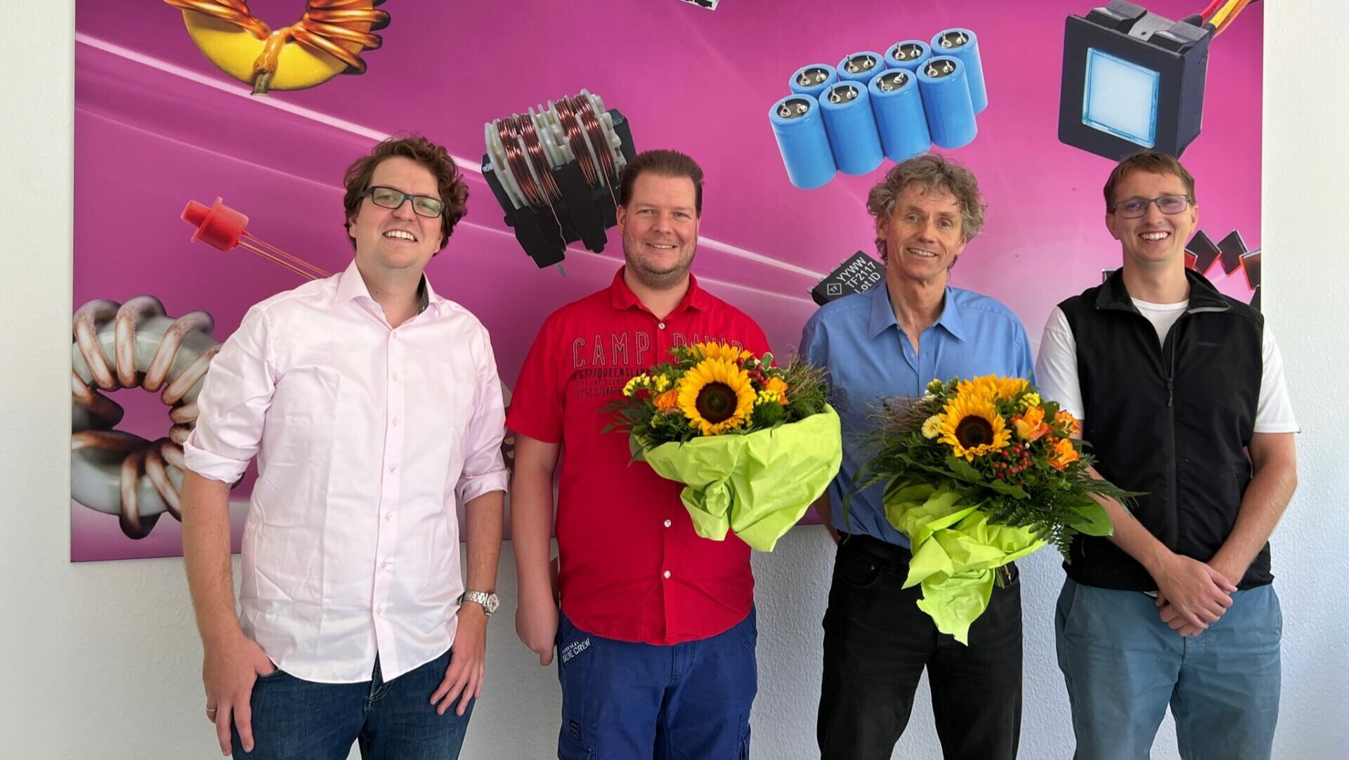 Maximilian Haßenpflug, Sascha Köhne, Martin Rössig und Christoph Haßenpflug