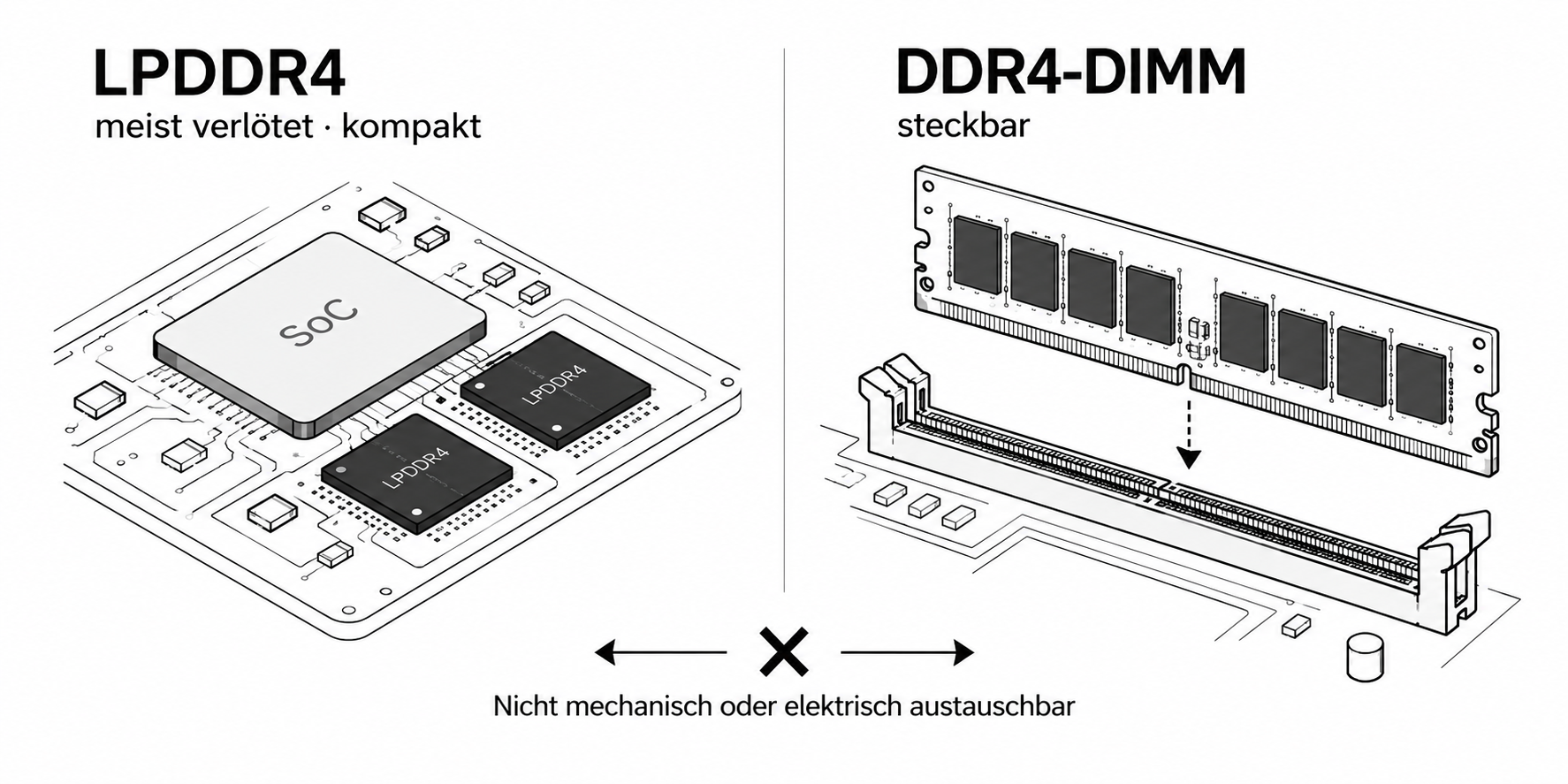 LPDDR4 vs. DDR4