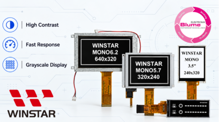 Monochrome TFT LCD Displays Winstar intro news